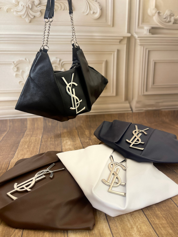کیف خفاشی ysl زنجیر نقره ایی زنانه دخترانه مجلسی شیک
